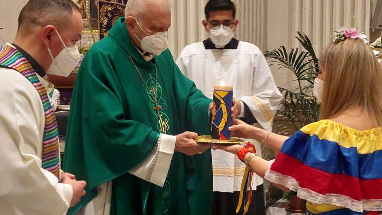 Comunidad venezolana en Roma con el cardenal Porras en su 15 aniversario