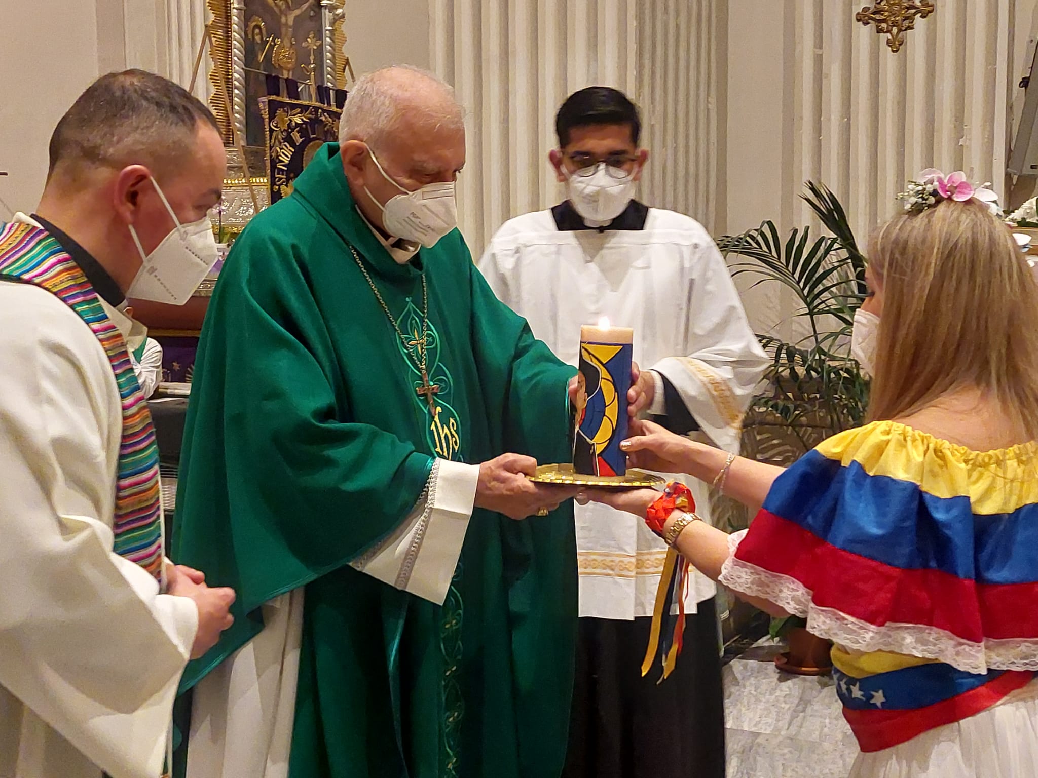 Comunidad venezolana en Roma con el cardenal Porras en su 15 aniversario