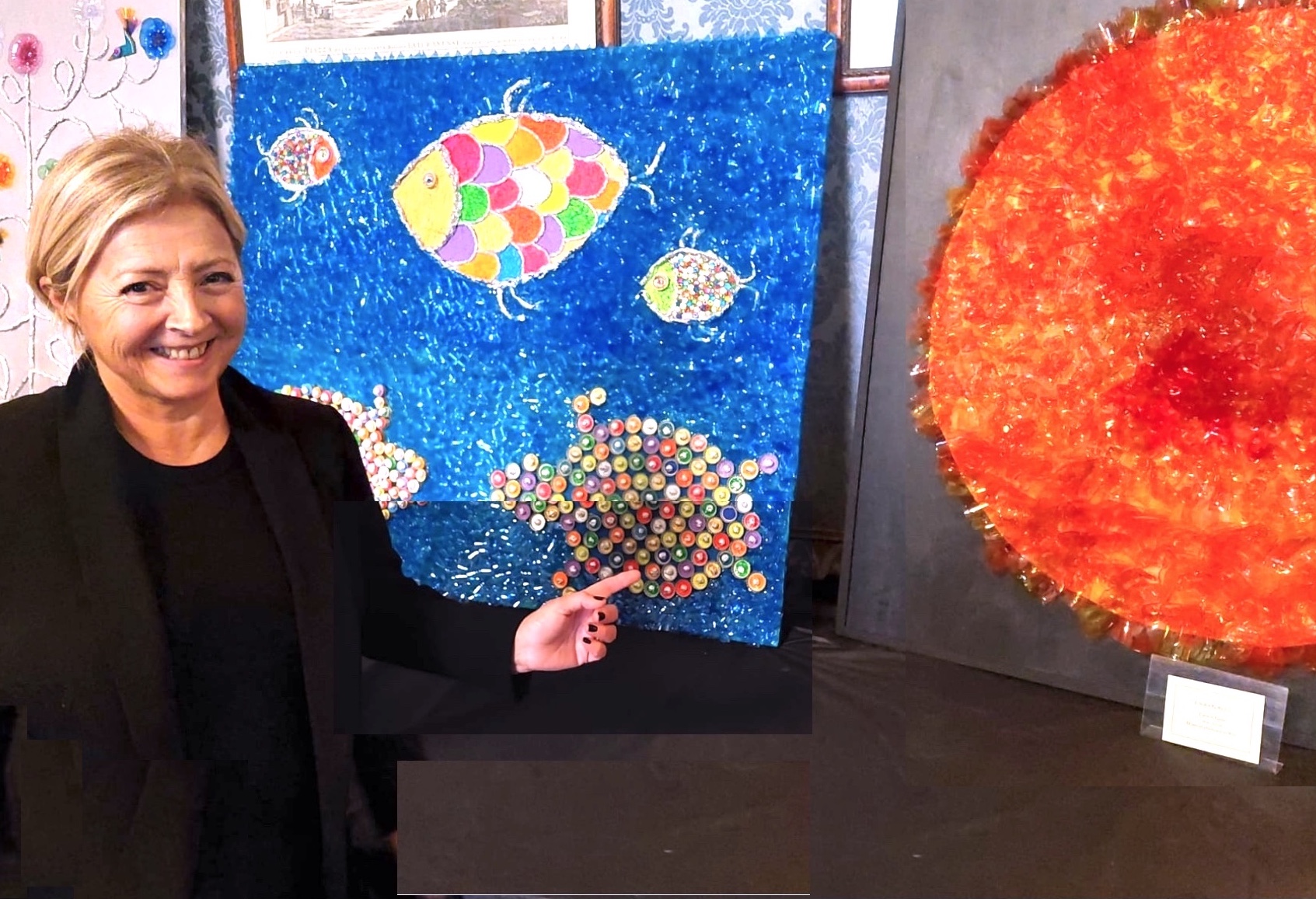 “Un mondo infuocato”: la artista argentina Laura Robles expone en la Ciudad Eterna