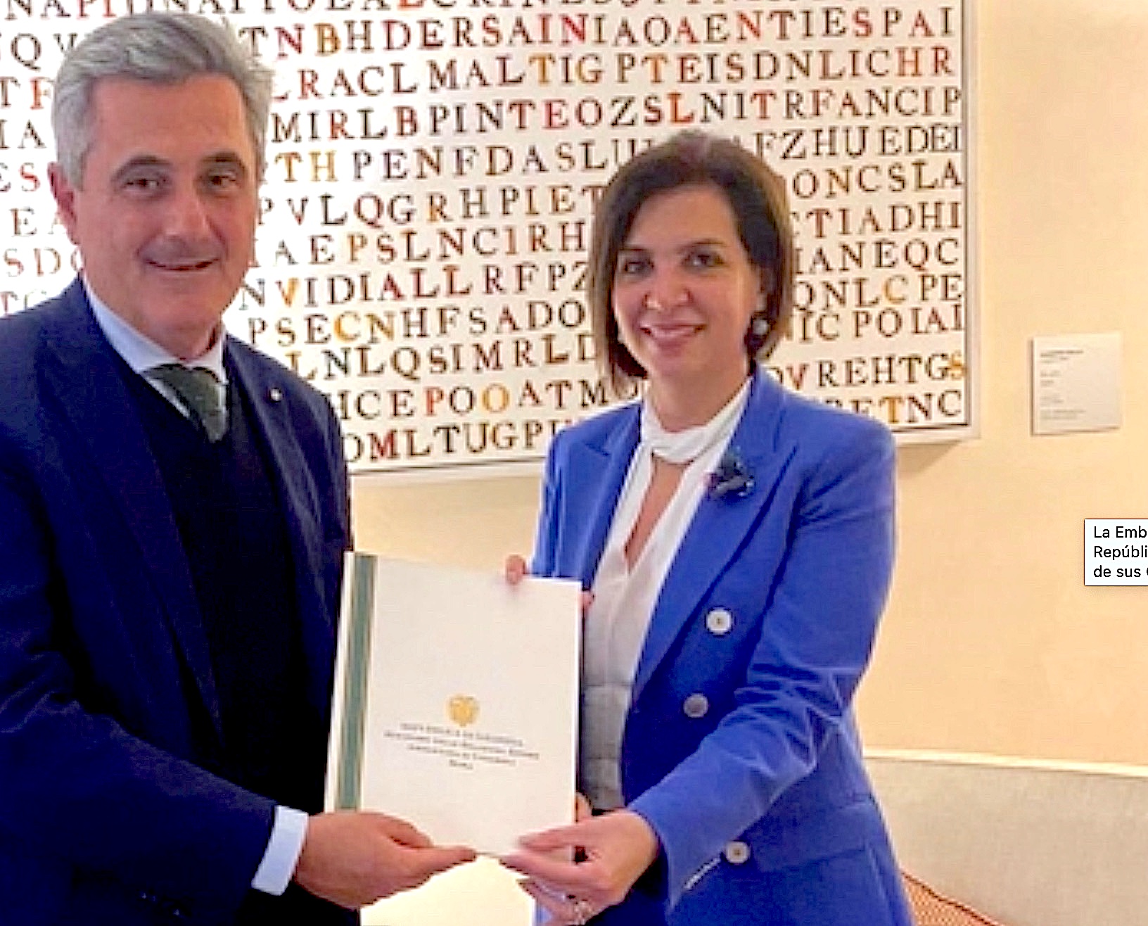 La nueva embajadora colombiana designada en Italia promete: “Trabajaré por la inclusión”